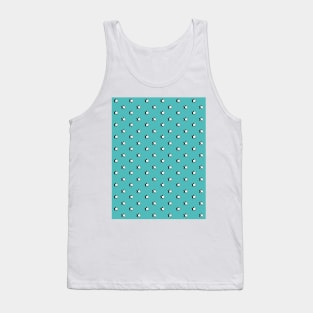 Teal Retro Aesthetic Stars / VSCO Stars Tank Top